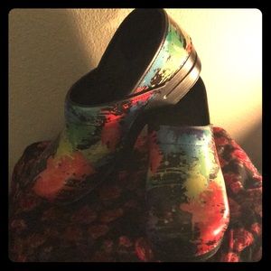 Dansko Paint Splat Clogs